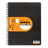 Recharge Rhodia ExaBook - A4 + Zwart à carreaux