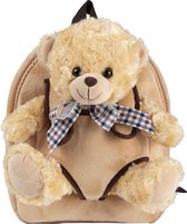 Backpack Extra Fluffy Belly Bear 2,7 Liter Lichtbruin