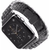 Wabando Schakelarmband Jazzy Zwart compatibel met Apple Watch 45/44/42 mm