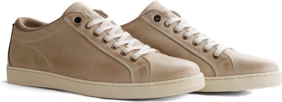 Travelin Parkham - Sportieve Leren Heren Sneaker - Wit - Maat 40 | bol.com