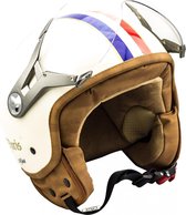 SOXON SP-326 Paris Jethelm XS 53-54cm hoofdomtrek, met zonnevizier, motorhelm, scooterhelm, open jet helm voor dames, heren voor motor en scooter