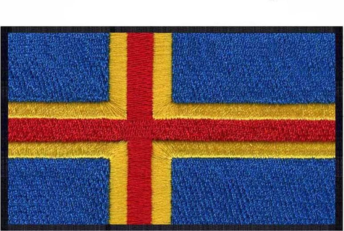 AuBor ®. Patch Scandinavië, Åland / Aland 75mm x 50mm