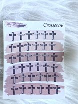 Mimi Mira Creations Functional Planner Stickers Crosses 006