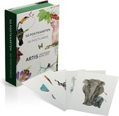 ARTIS Prenten Postkaart Wenskaart Box (50 unieke kaarten)