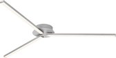 Briloner Leuchten GO Plafondlamp Plafonnière - LED - 15W - 3 lichts  - Aluminum Kleur