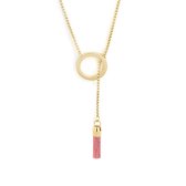 Melano Twisted Need you long time ketting set - goudkleurig - dames - Rhodonite