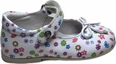 Naturino velcro ballerina 4524 wit multi bloemen mt 21