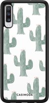Samsung A70 hoesje - Cactus print | Samsung Galaxy A70 case | Hardcase backcover zwart