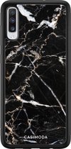 Samsung A70 hoesje - Marmer zwart | Samsung Galaxy A70 case | Hardcase backcover zwart
