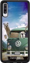Samsung A70 hoesje - Lama adventure | Samsung Galaxy A70 case | Hardcase backcover zwart