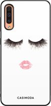 Samsung A50/A30s hoesje - Kiss wink | Samsung Galaxy A50 case | Hardcase backcover zwart