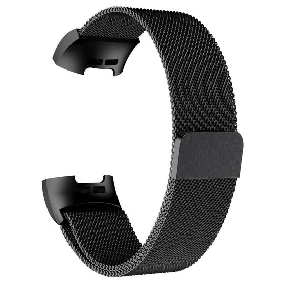 Milanees bandje - Fitbit Charge 4 Bandje - Zwart - Athletix - Athletix