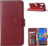 Motorola Moto E6 Plus - Bookcase Bordeaux - portemonee hoesje