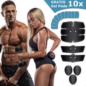 Axties EMS Elektrische Buiktrainer - 10x Extra Gel - Unisex - Zwart