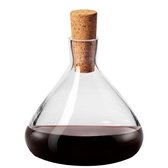 Premium Karaf Wine Connoissuer met korkstop - handgeblazen - kristal - 1100 ml