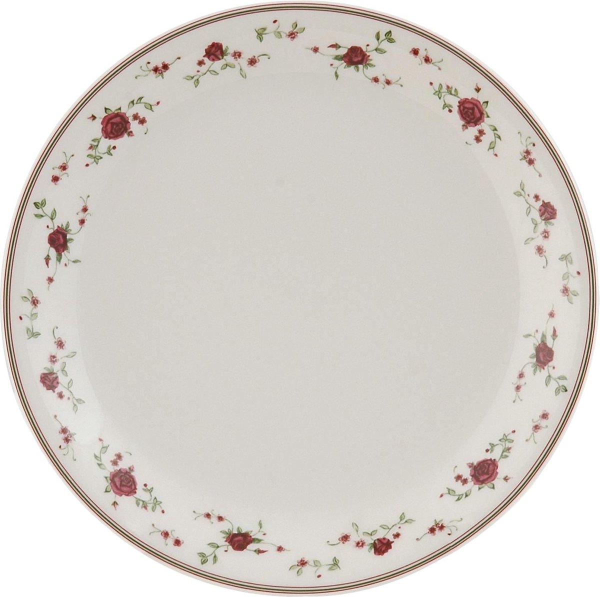 Clayre & Eef Ontbijtbord Ø 20 cm Beige Keramiek Bloemen