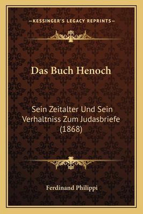 Das Buch Henoch Deutsche übersetzung Das Buch Henoch, Ferdinand Philippi | 9781167542442 | Boeken | bol.com