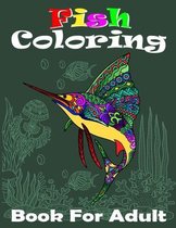 Fish Coloring Book For Adult