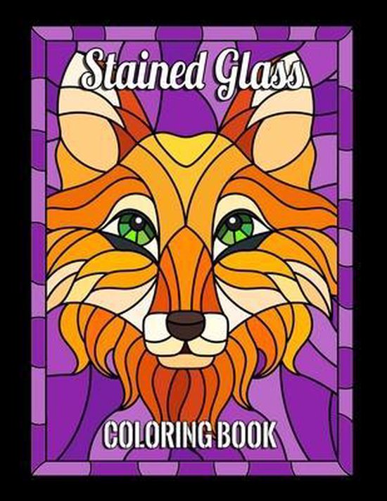 Download Bol Com Stained Glass Coloring Book Animals Designs Nature And Landscapes Flower Designs