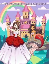 Easy-To-Color Coloring Book for Girls
