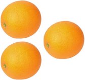 3x stuks kunst fruit sinaasappels van 8 cm - Namaak/Nep decoratie fruit