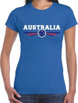 Australie / Australia landen t-shirt blauw dames 2XL