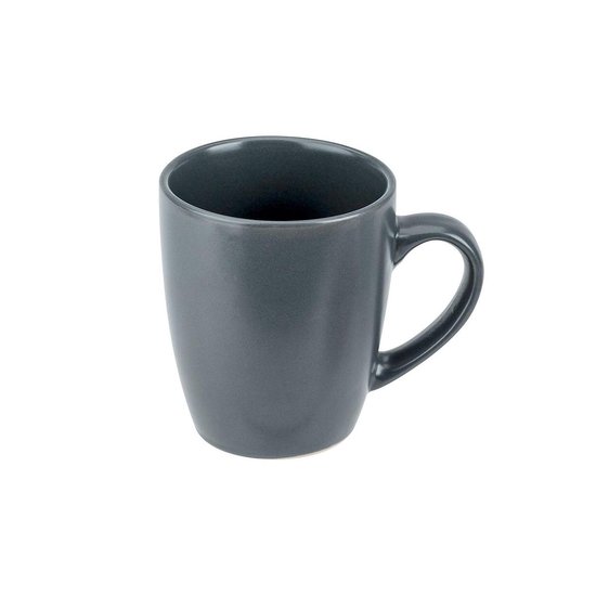 6x Grijze mokken / bekers 360 ml - Theebeker / koffiemok van aardewerk grijs  - 360 ml... | bol.com