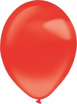 Amscan Ballonnen Kristalhelder 35 Cm Latex Rood 50 Stuks