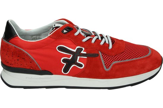 Alsjeblieft kijk Hertog Informeer Floris van Bommel Sneakers rood - Maat 44 | bol.com