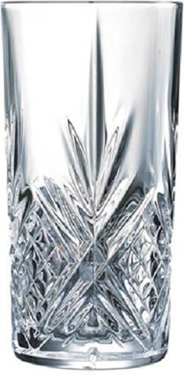 Arcoroc ARC L7255 Broadway Lot de 6 verres à long drink en verre transparent 380 ml 