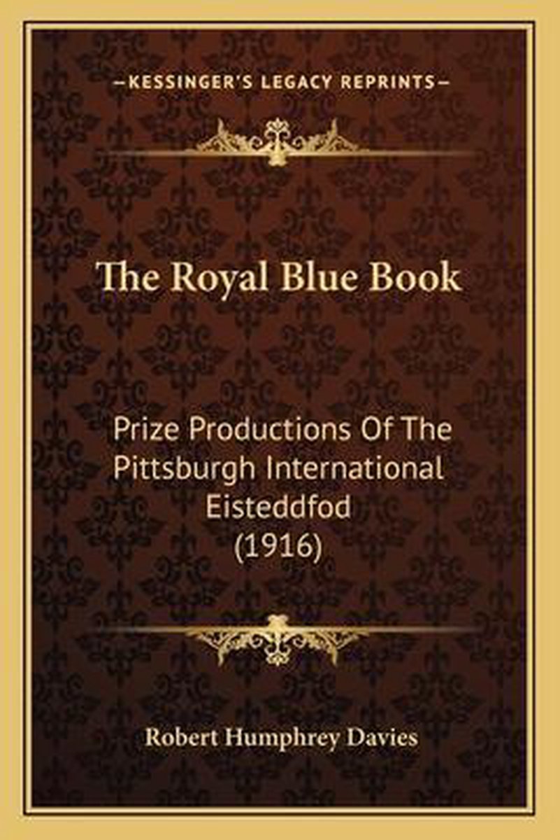 The Royal Blue Book van Robert Humphrey Davies