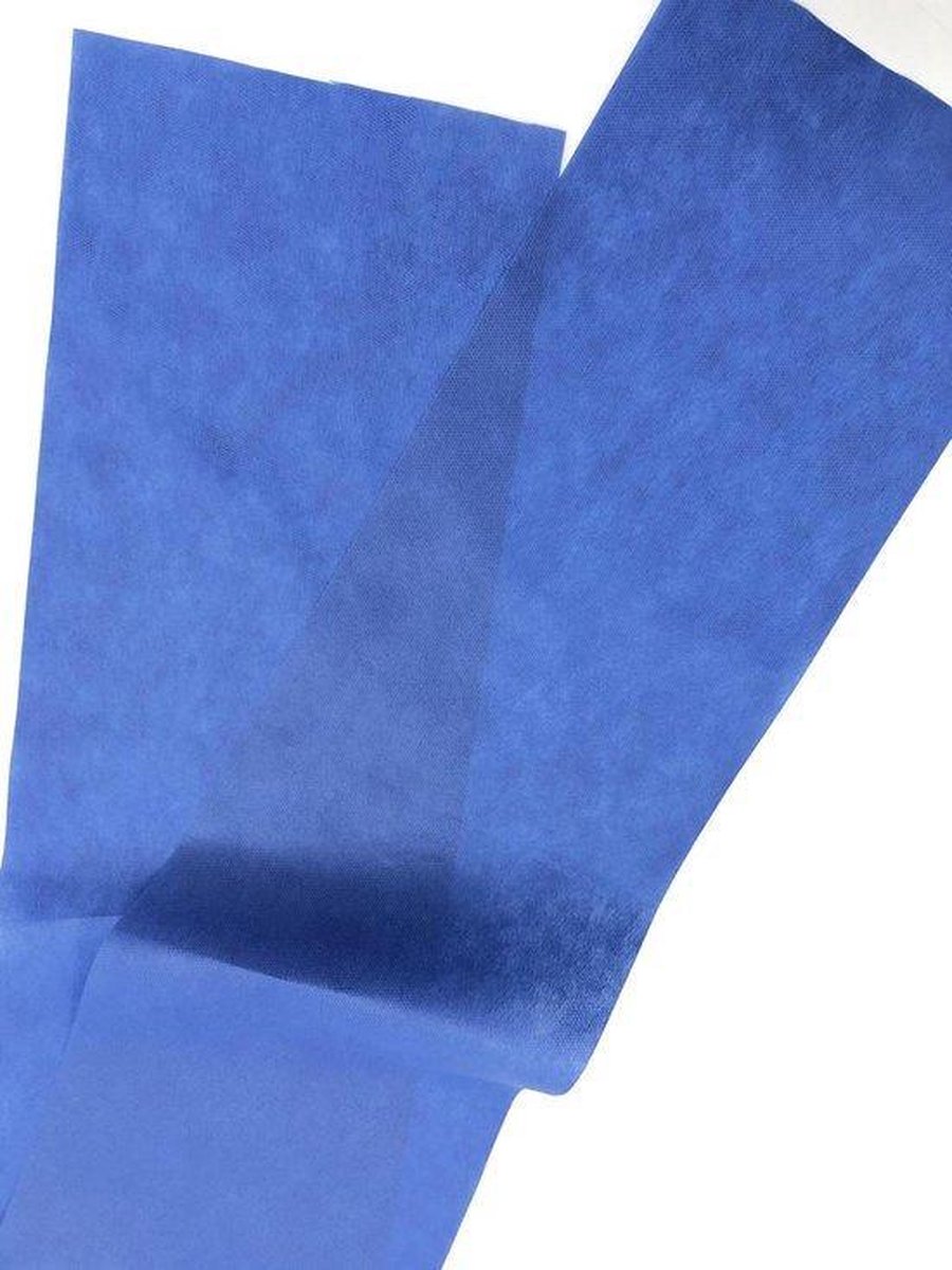 Stof filter 19 cm breedte x 10 meter lengte, Blauw kleur en 100% Polypropyleen
