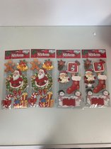 Sticker set 3D in kerstsfeer - 20 diverse stickers met glitter