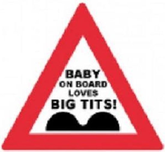 Verkeersbord Baby on Board auto raam bordje