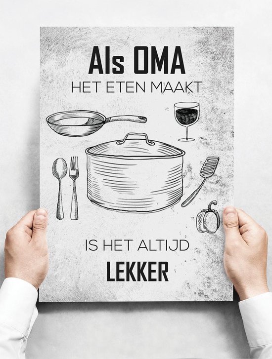 Als Oma Het Maakt, Is Het Altijd Lekker! - 30 x 42 cm bol.com