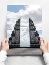 Wandbord: Portret van skygate in bali - 30 x 42 cm