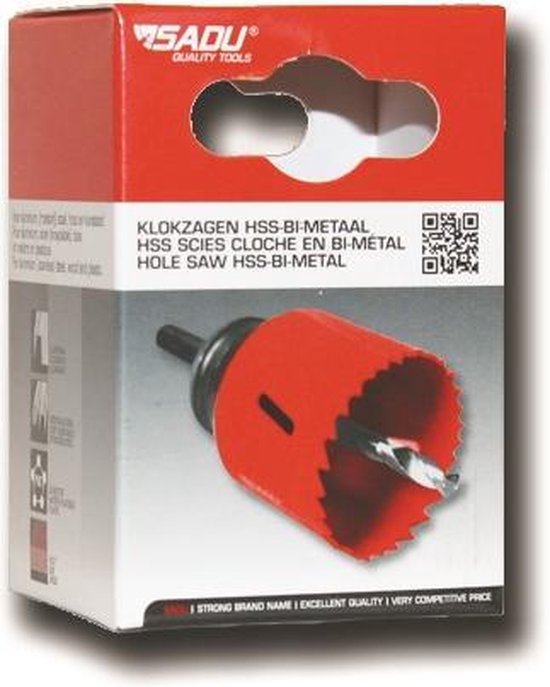 CSOOM 105 mm M42 bimetalen gatenzaag, wit, voor boorgereedschap in hout, kunststof, gipsplaat en plaatstaal CSOOM 105 mm M42 bimetalen gatenzaag, wit, voor boorgereedschap in hout, kunststof, gipsplaat en plaatstaal