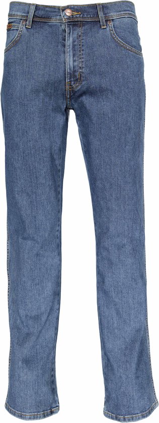 Wrangler Texas Str Heren Regular Fit Jeans Blauw - Maat W38 X L36 | bol.com