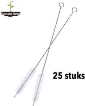 Schoonmaakborstel voor herbruikbare rietjes 25 st. Duurzame Rietjes 20 cm