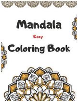 Mandala Easy Coloring Book