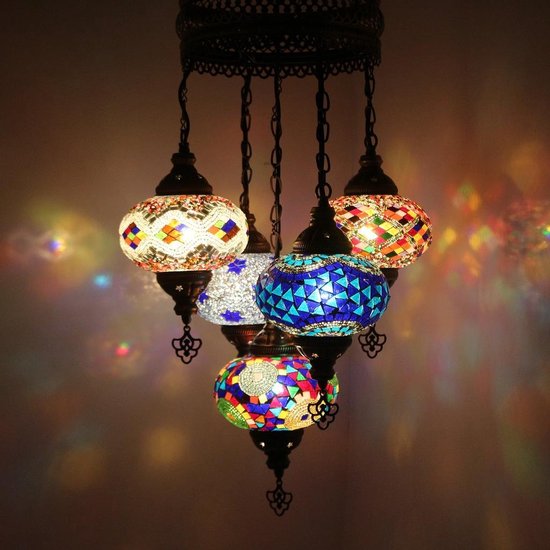 moersleutel Mijnwerker marionet Turkse Lamp - Hanglamp - Mozaïek Lamp - Marokkaanse Lamp - Oosters Lamp -  Authentiek... | bol.com