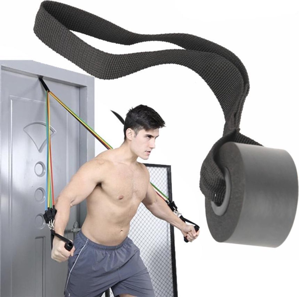 bol com fitness deuranker weerstandsband houder deur anker voor fitness elastiek