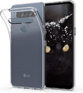 HB Hoesje Geschikt voor LG K61 Transparant - Siliconen Back Cover