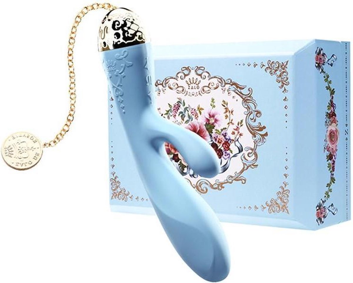 Goedkoopste Zalo - Rosalie - Rabbit Vibrator Met App Control - Lichtblauw