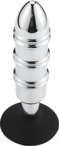 Buttplug aluminium bullet met zuignap