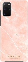 Paradise Amsterdam 'Mineral Peach' Fortified Phone Case - Samsung Galaxy S20 Plus - roze steen marmer design telefoonhoesje