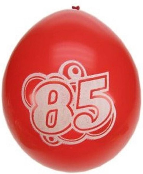 24x stuks ballonnen 85 jaar verjaardag thema - Feestartikelen/versiering