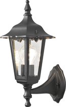 Konstsmide Firenze - Wandlamp opwaarts 36cm - 230V - E27 - matzwart