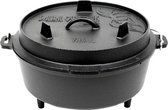 Valhal Outdoor - Dutch Oven 6.1L met pootjes - Valhal Outdoor - Staal - Zwart