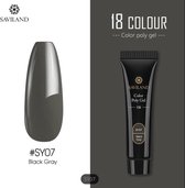 Saviland – Acrylgel - Polygel – Kleur Black – Nail Art